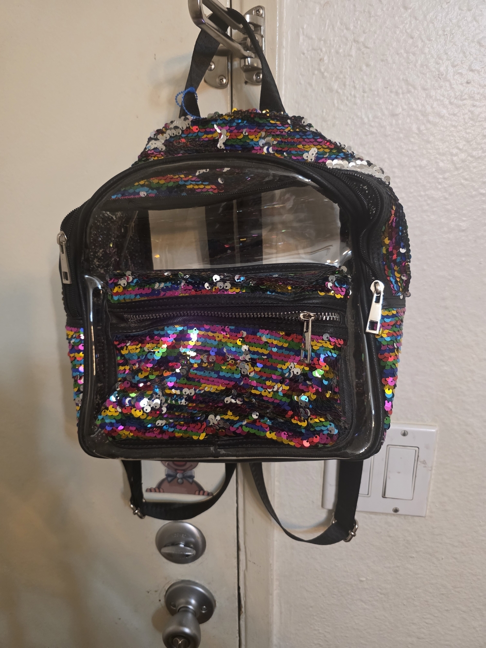 Kids Sequin Clear Mini Backpack - Multicolor